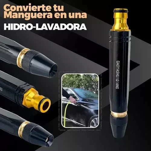 Boquilla para aumento de presión en magueras. aumenta 5 veces la presión de tu manguera